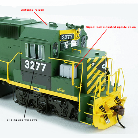 EMD GP40-2 diesel locomotive - PRRHO.com Professional Model Trains